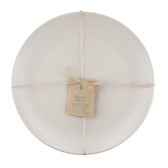 Set of 4 dinner plates, made from recycled plastic, 25.5 cm, “Natural Elements” – Kitchen Craft