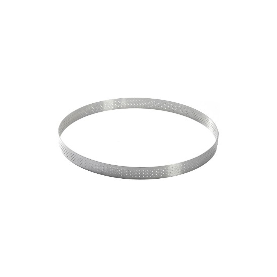Perforált tortagyűrű, rozsdamentes acél, 18,5 cm - de Buyer