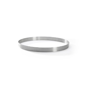 Perforated tart ring, stainless steel, 18.5 cm - de Buyer