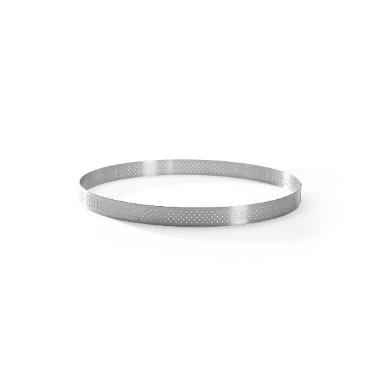 Cercle à tarte perforé, inox, 18,5 cm - de Buyer