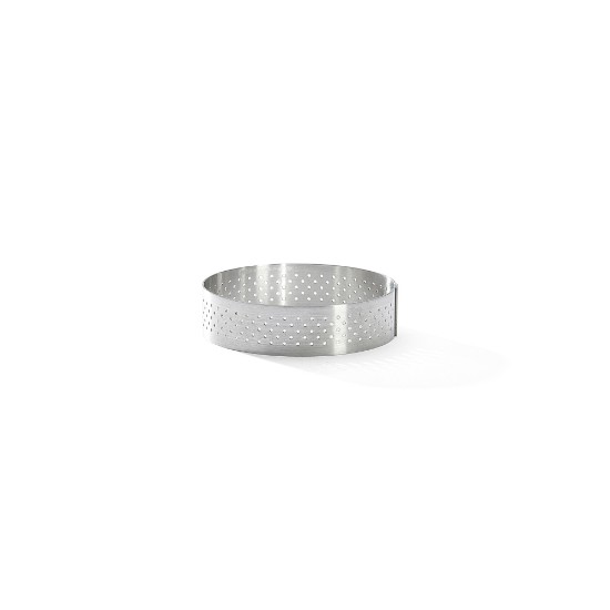 Moule à tarte perforé, inox, 8,5 cm - Marque "de Buyer"