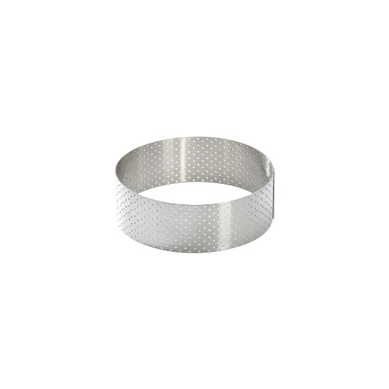 Perforált tortagyűrű, 10,5 cm, rozsdamentes - de Buyer