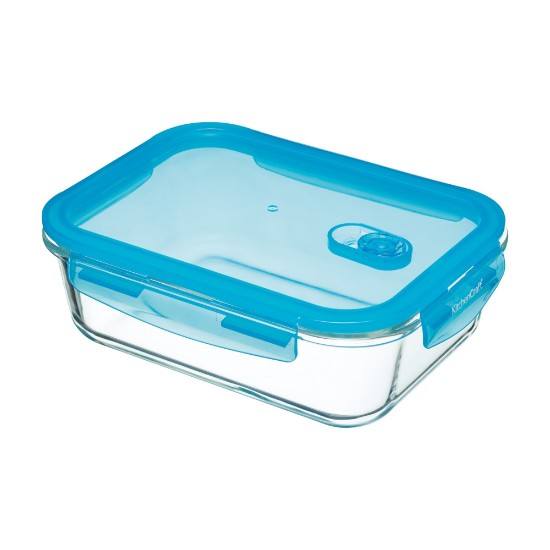 Récipient alimentaire, rectangulaire, 1,5 L, en verre - Kitchen Craft