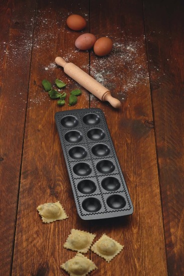 Ravioli mould, 12 compartments, carbon steel - Kitchen Craft