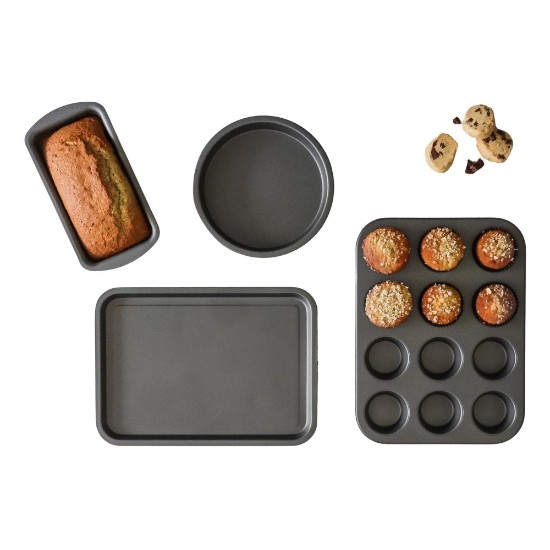 Set da forno 4 pezzi, acciaio al carbonio – Kitchen Craft