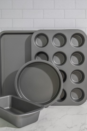 Jogo de assar 4 peças, aço carbono – Kitchen Craft