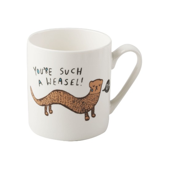 "You're such a weasel" påskrevet krus 300 ml, porselen – laget av Kitchen Craft