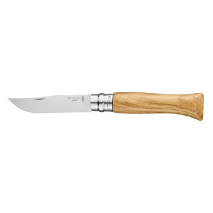 Sikkina tal-but N°09, stainless steel, 9cm, "Tradition Luxe", Oak - Opinel