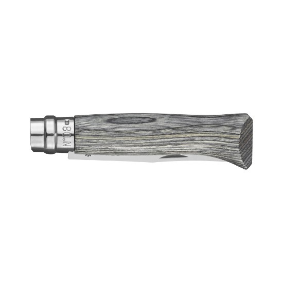  N°08 džepni nož, nehrđajući čelik, 8,5 cm, "Tradition Luxe", Grey Birch - Opinel