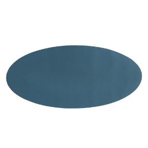 Bieżnik owalny, 33 × 70 cm, „Togo”, niebieski - Tiseco