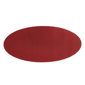 Oval table runner, 33 × 70 cm, "Togo", Red - Tiseco