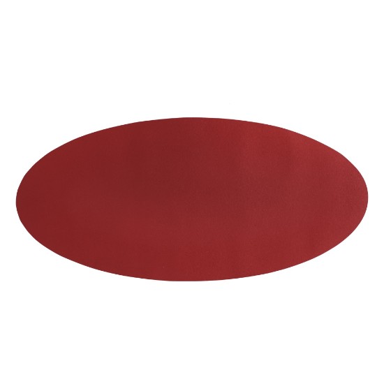 Oval bordløper, 33 × 70 cm, "Togo", Rød - Tiseco