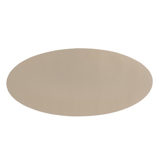 Oval bordløper, 33 × 70 cm, "Togo", Taupe - Tiseco