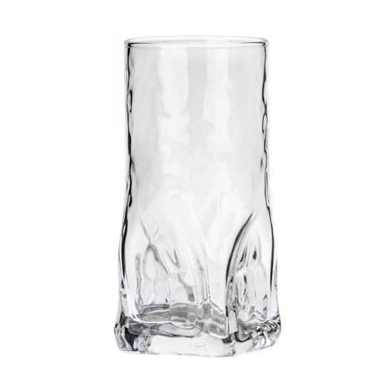 6-piece longdrinks glass set, made of glass, HB, "Frosty", 470 ml - Borgonovo
