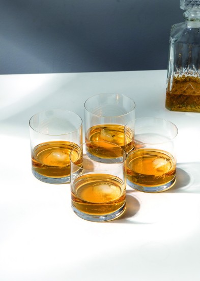 Sæt med 4 whiskyglas, lavet af krystallinsk glas, 443 ml, "Julie" – Mikasa