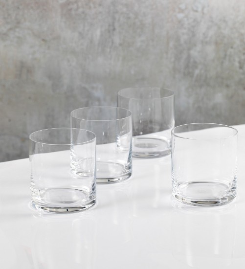 Set de 4 vasos de whisky, de cristal cristalino, 443 ml, "Julie" – Mikasa