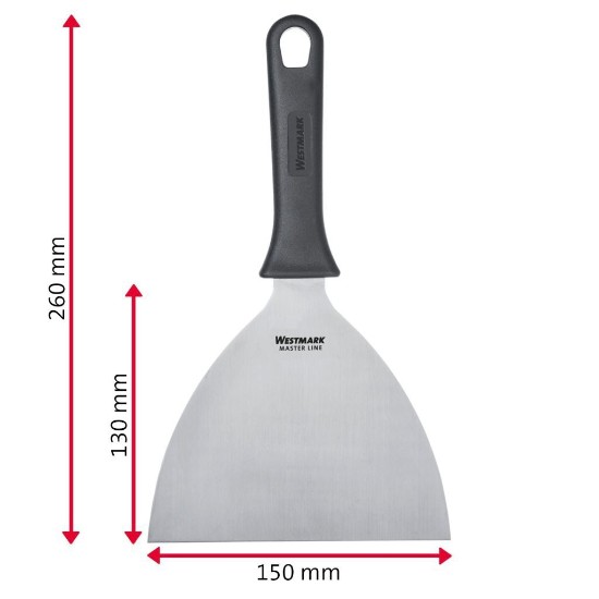Burgerler için "Master Line" spatula, 13 x 15 cm, paslanmaz çelik - Westmark