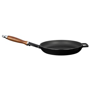 Cast iron frying pan, 28 cm, black - LAVA brand