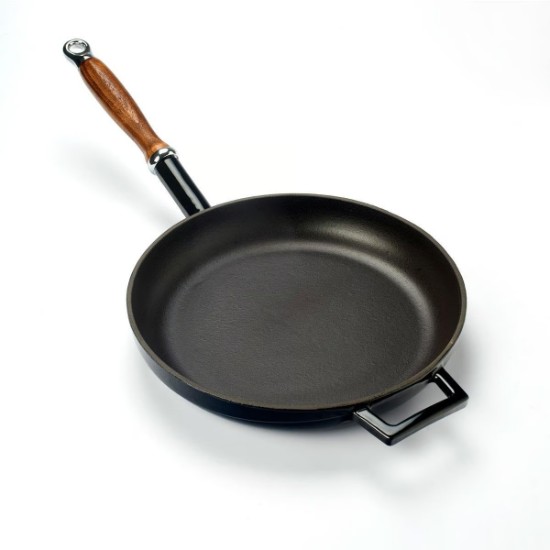 Poêle à frire en fonte, 28 cm, noire - Marque LAVA