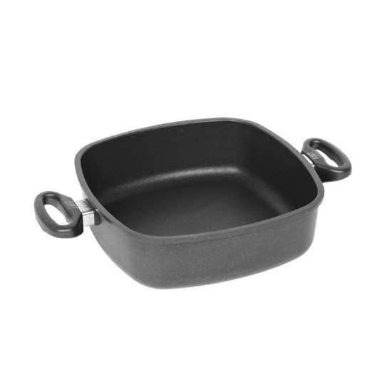 Deep frying pan, aluminum, 28 x 28 cm, height 7 cm - AMT Gastroguss