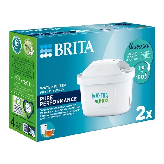 2 BRITA Maxtra PRO Pure Performance -suodattimen sarja