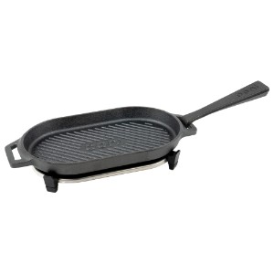 Padella in ghisa, 31 x 15,9 cm, con supporto in metallo, "Grizzler" - Ooni