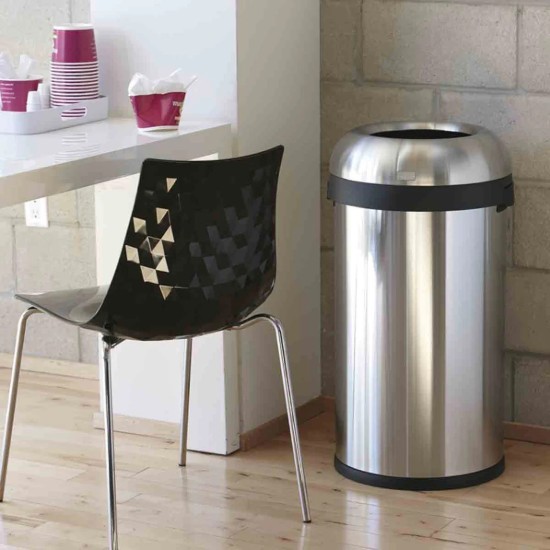 Mülleimer, 80 L, Edelstahl – simplehuman