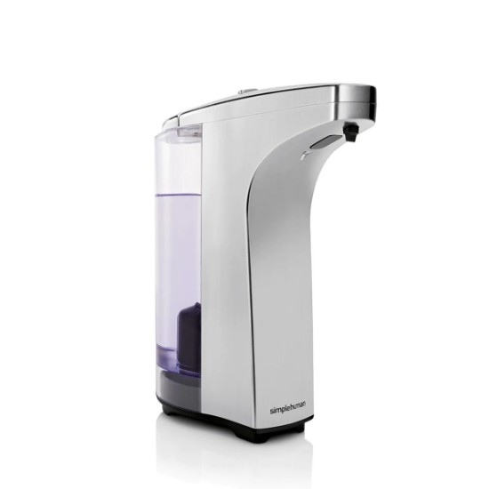 Liquid soap dispenser with sensor, 237 ml, Silver - simplehuman