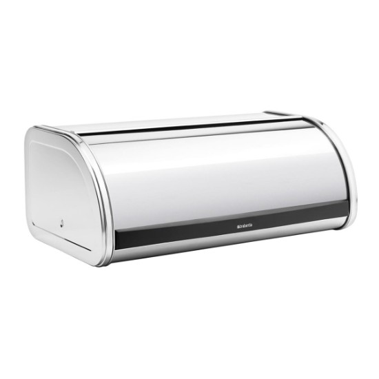 Bread box, 44.5 x 26.2 cm, stainless steel, Brilliant Steel - Brabantia