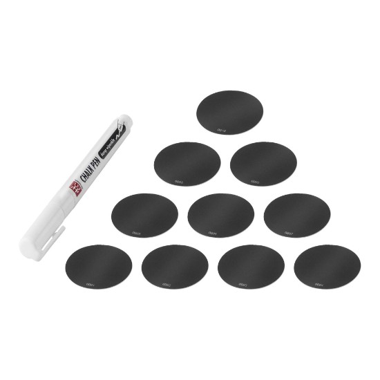 Set of 11 silicone labels with chalk marker, "Cube" - Zwilling
