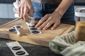 Set di 11 etichette in silicone con pennarello a gesso, "Cube" - Zwilling