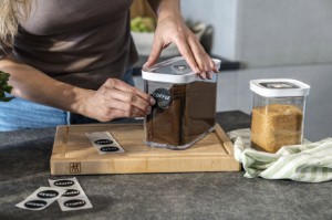 Set di 11 etichette in silicone con pennarello a gesso, "Cube" - Zwilling