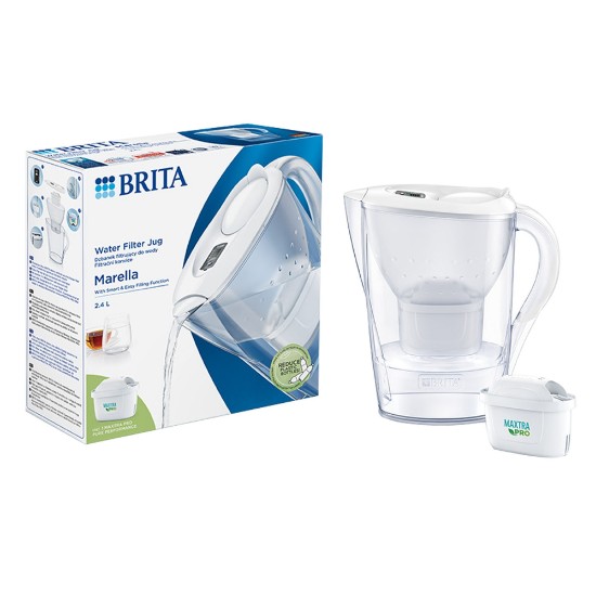 BRITA Marella 2,4 L Maxtra PRO (beyaz) filtreli sürahi