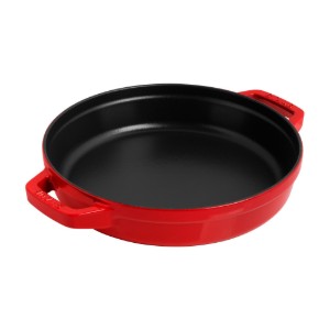 Set of 2 cookwares Cocotte, cast iron, 24 cm, Cherry - Staub
