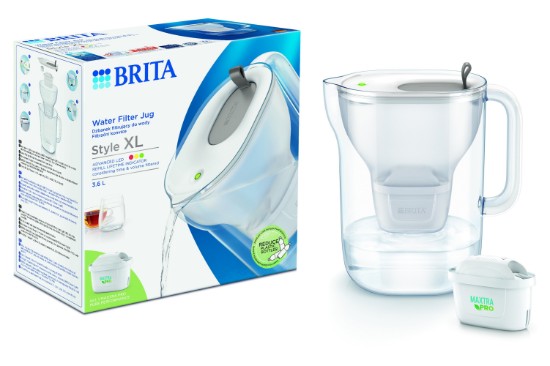 Vrč za filtriranje BRITA Style XL 3,6 L Maxtra PRO (grey)