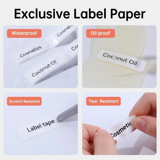 Label sticker roll, 15x50mm, 130 pcs/roll, White - NIIMBOT