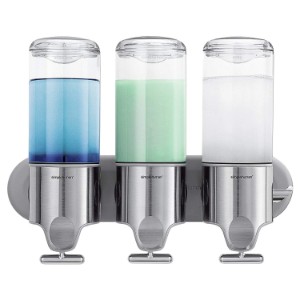 Set de 3 dispensadores de jabón líquido - marca "simplehuman"