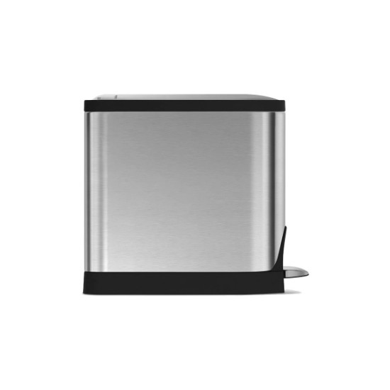 Poubelle à pédale, 10 L, inox - simplehuman