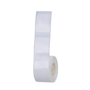 Rull med etikettklistremerker, 25x30mm, 210 stk/rull, Hvit - NIIMBOT