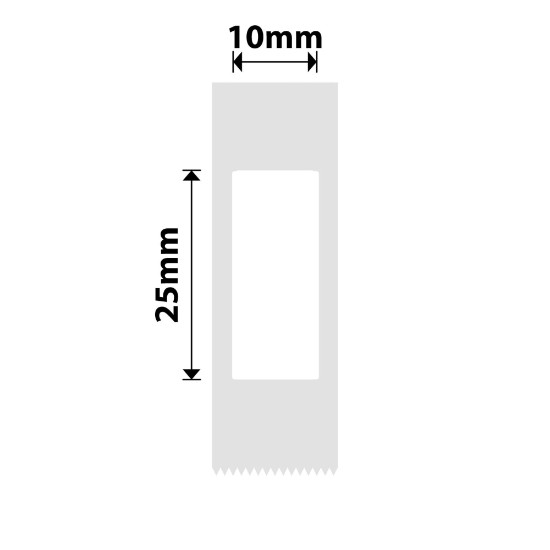 Ρολό αυτοκόλλητα ετικετών, 10x25mm, 240 τμχ/ρολό, Λευκό - NIIMBOT