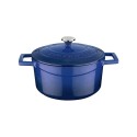 Casserole, Fonte, 22 Cm, "Folk", Bleu - Marque Lava-image