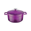 Cacerola, hierro fundido, 22cm/3,4L, "Folk", Morado - LAVA