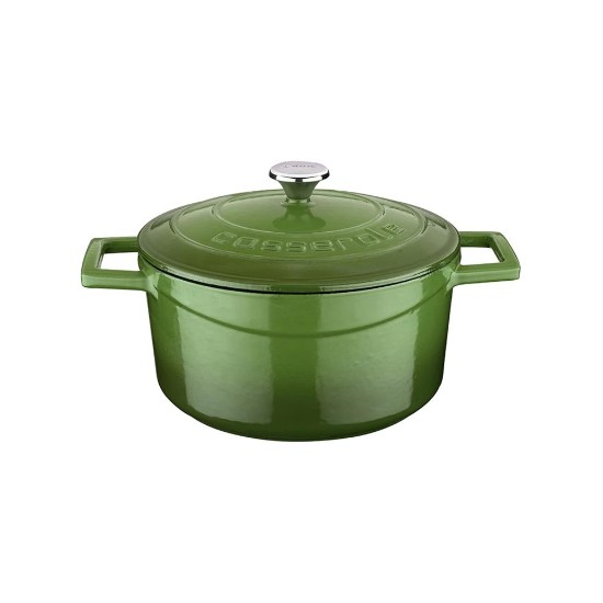 Casserole, fonte, 22cm/3,4L, "Folk", Vert - LAVA