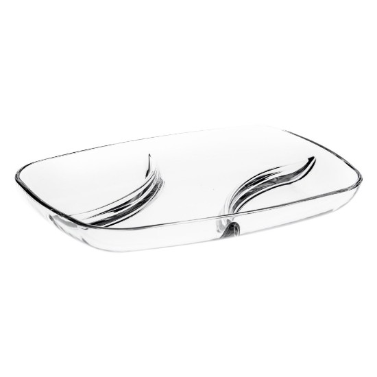 Serving platter, 30 x 21 cm, made of glass - Borgonovo