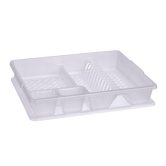Escorredor de pratos com bandeja, plástico, 45 × 38 × 8,8 cm - Curver