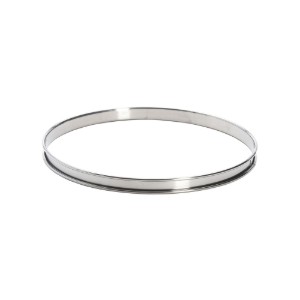 Stainless steel tart mold, 24 cm - de Buyer
