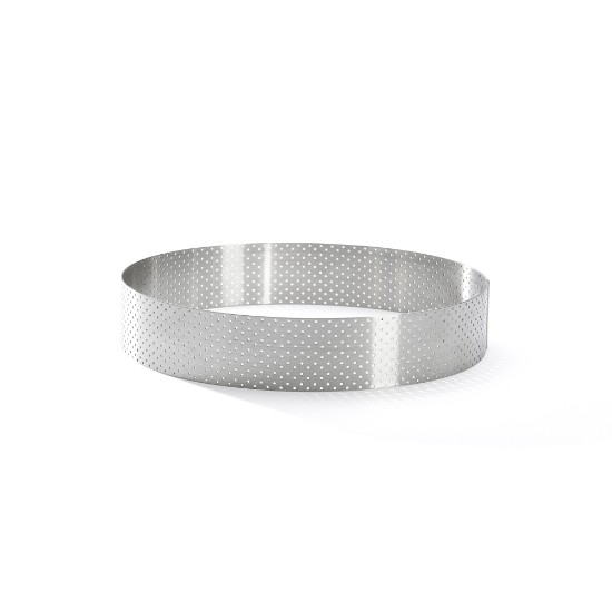 Cercle à tarte perforé, inox, 18,5 cm - de Buyer