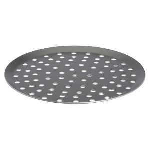 Perforated round tray, 32 cm, aluminum, CHOC - "de Buyer" brand