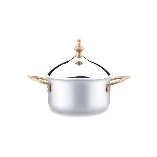 Saucepan with lid, aluminum, 10cm/0.45L, "Hanedan" - Korkmaz