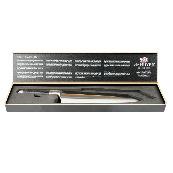 Japonski nož "Fibre Karbon 1", 26,5 cm - blagovna znamka "de Buyer".